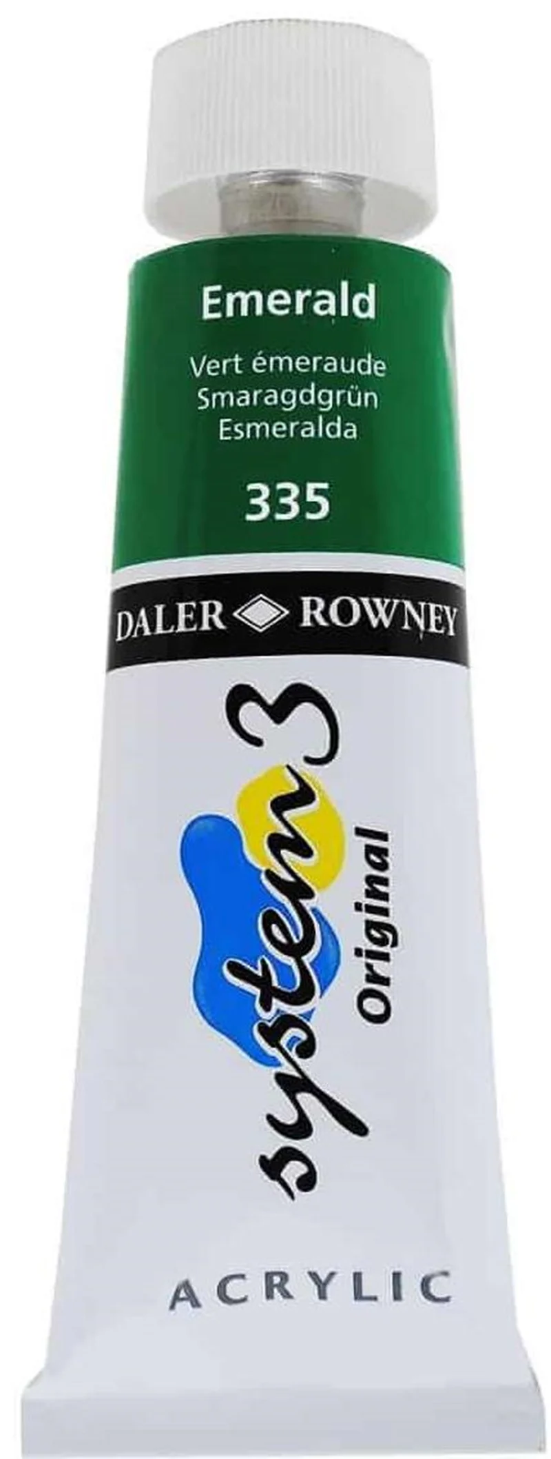 DALER ROWNEY AKRİLİK BOYA SYSTEM 3 ORIGINAL SERİSİ 75 ML EMERALD 129075335