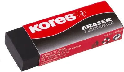 KORES SİLGİ  KE20 60X21X10MM SİYAH  40202