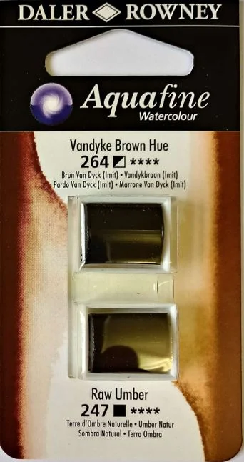 DALER ROWNEY SULU BOYA TABLET H/P SET 20 131017020 VANDYKE BROWN HUE/RAW UMBER