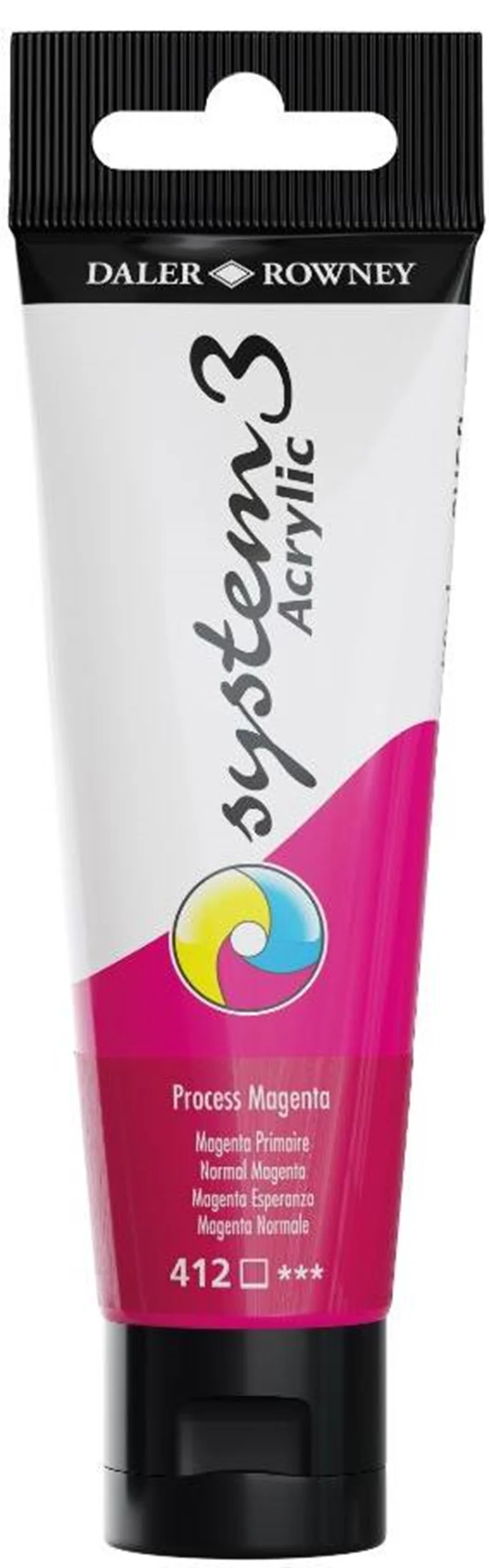 DALER ROWNEY AKRİLİK BOYA SYSTEM 3 ORIGINAL SERİSİ 150 ML PROCESS MAGENTA 129150412