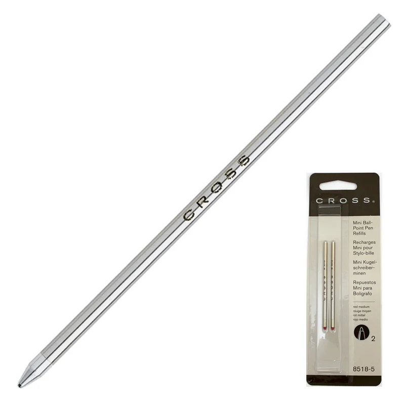 CROSS ROLLER KALEM  REFİLİ TECH3 MEDIUM KIRMIZI 2 Lİ 8518-5