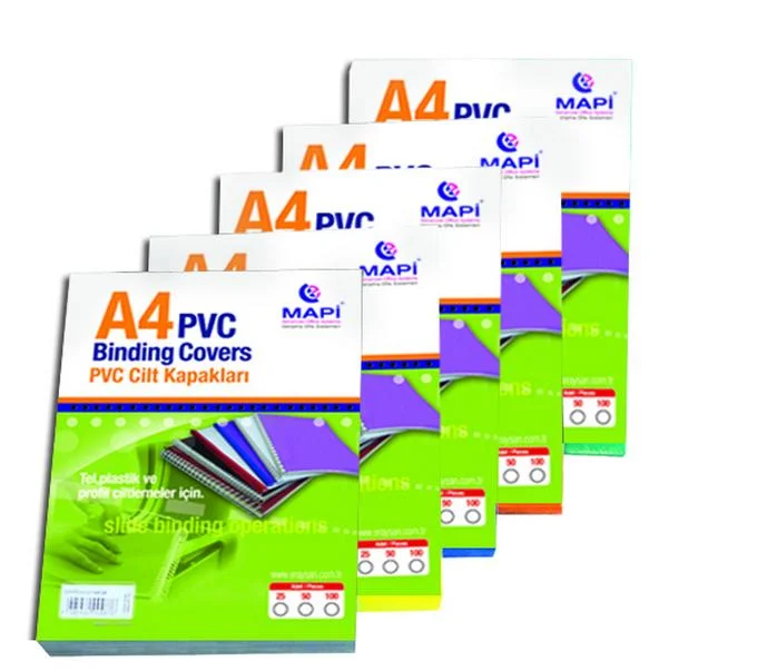 MAPİ CİLT KAPAĞI PVC A3 160 MİC. TURUNCU 100LÜ 2040307