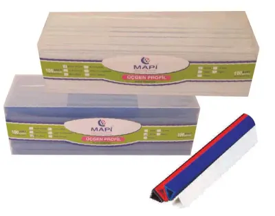 MAPİ PROFİL ÜÇGEN 8MM SİYAH 100LÜ 214 08 01