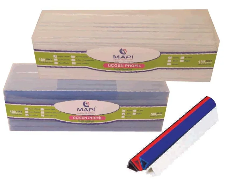 MAPİ PROFİL ÜÇGEN 8MM SİYAH 100LÜ 214 08 01