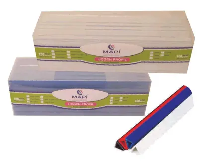 MAPİ PROFİL ÜÇGEN 8MM MAVİ 100LÜ 214 08 04