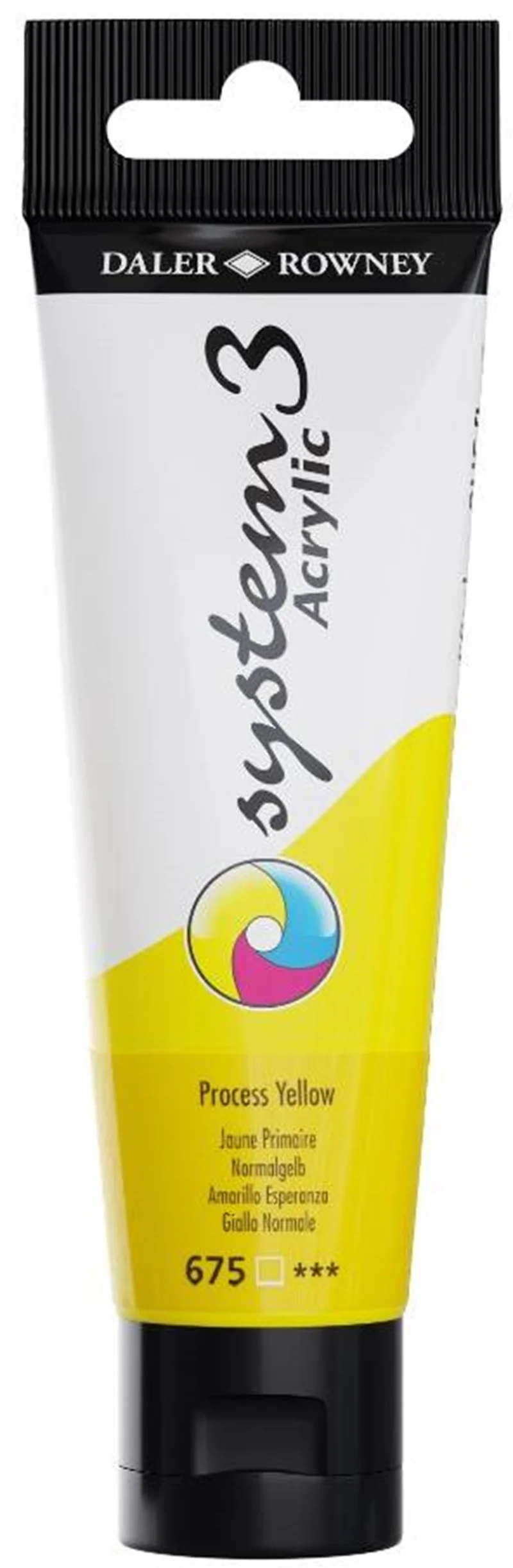 DALER ROWNEY AKRİLİK BOYA SYSTEM 3 ORIGINAL SERİSİ 150 ML PROCESS YELLOW 129150675