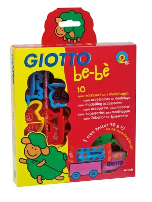 GIOTTO OYUN HAMURU BEBE MODELLEME AKSESUARLARI SETİ 10 LU ASKILI PAKET 464200