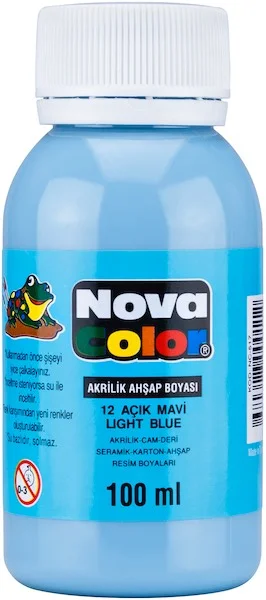 NOVA COLOR AKRİLİK BOYA 100 GR AÇIK MAVİ NC-2020