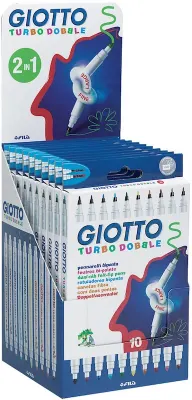 GIOTTO KEÇELİ KALEM TURBO DOBBLE 10 LU ASKILI PAKET 424600
