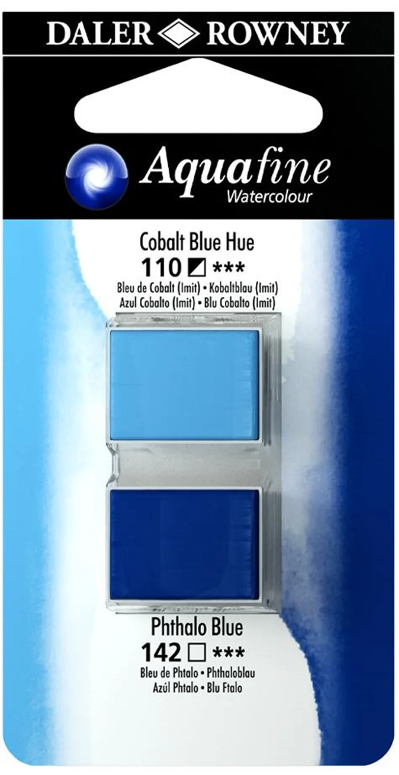 DALER ROWNEY SULU BOYA TABLET H/P SET 12 131017012 COBALT BLUE HUE/PHTHALO BLUE