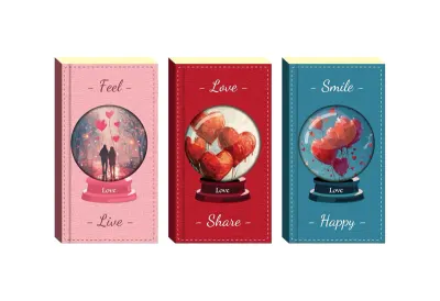LİLAMOR SEVGİ DEFTER 7,5X14 96 SYF.60'LI (6 ASS.) LLM-DF0714-SV01