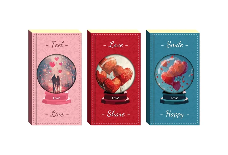 LİLAMOR SEVGİ DEFTER 7,5X14 96 SYF.60'LI (6 ASS.) LLM-DF0714-SV01
