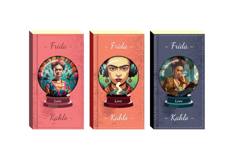 LİLAMOR FRIDA KAHLO DEFTER 7,5X14 96 SYF.60'LI (6 ASS.) LLM-DF0714-FK01