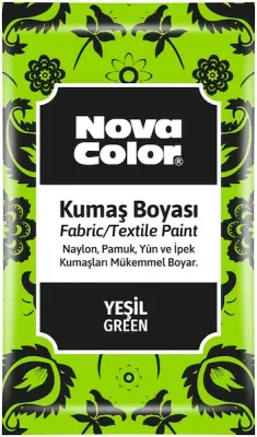 NOVA COLOR KUMAŞ BOYASI TOZ 12 GR YEŞİL NC-903