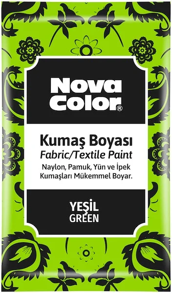 NOVA COLOR KUMAŞ BOYASI TOZ 12 GR YEŞİL NC-903