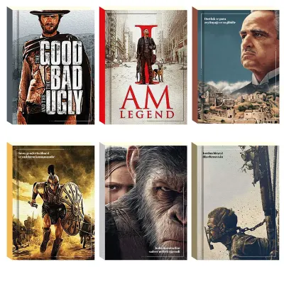 LİLAMOR DEFTER 11,5x16 MOVIE 8 ASORTİ 160 SF. 48 Lİ LLM-DF1116-MV01