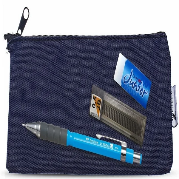 TOMBOW VERSATİL KALEM SH-300 GRIP OKUL SETİ BEZ KALEMLİKLİ 0.5 MAVİ T-SH-GR43 R5.K2