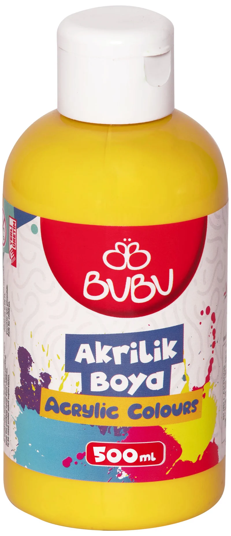 BU-BU AKRİLİK BOYA 500 GR. SARI BUBU-AKR023