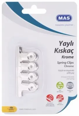 MAS KISKAÇ METAL YAYLI 30 MM 4 LÜ BLİSTER 941