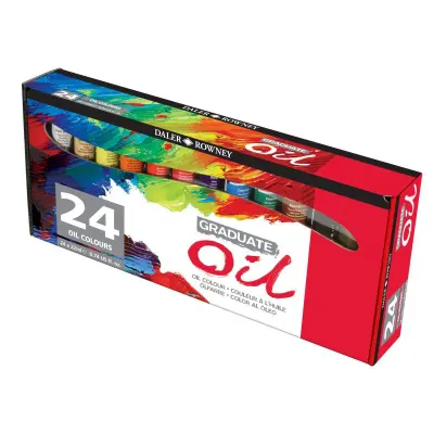 DALER ROWNEY YAĞLI BOYA GRADUATE SET 22 ML 24 LÜ KARTON KUTU 117522024
