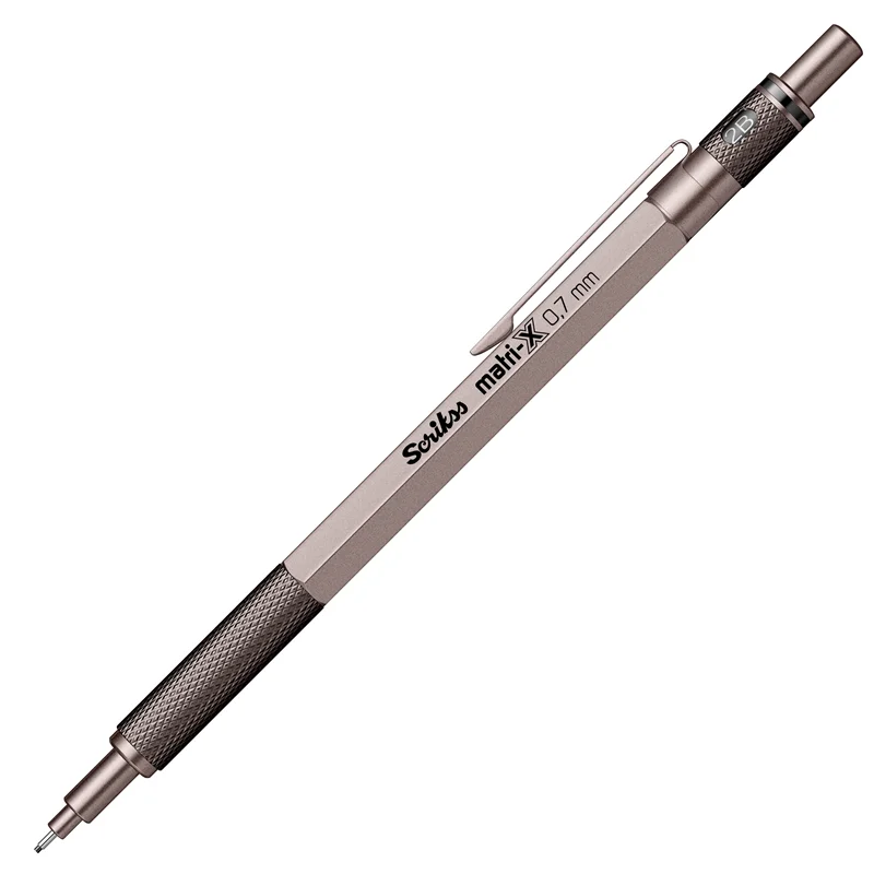 SCRIKSS OFFICE VERSATİL KALEM MATRI-X 0.7 ŞEFFAF AMBALAJ METALİK GRİ