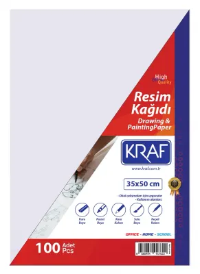 KRAF RESİM KAĞIDI 35x50cm 100 LÜ