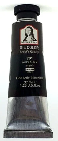SÜDOR YAĞLI BOYA MONALISA 37 ML SİYAH 701