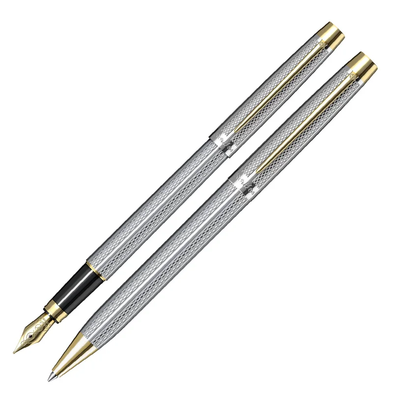 SCRIKSS DOLMA KALEM + TÜKENMEZ KALEM SET 722W GOLD KROM