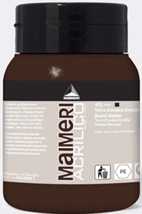 MAIMERI AKRİLİK BOYA ACRILICO SERİSİ 500 ML BURNT UMBER 934492