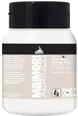MAIMERI AKRİLİK BOYA ACRILICO SERİSİ 500 ML PLATINUM WHITE 934017