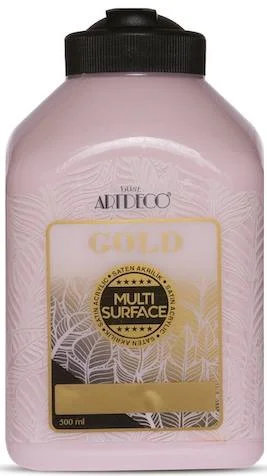 ARTDECO AKRİLİK BOYA GOLD MULTI-SURFACE 500 ML PEMBE KUVARS Y-G70L-323