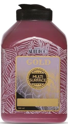 ARTDECO AKRİLİK BOYA GOLD MULTI-SURFACE 500 ML BORDO Y-G70L-234