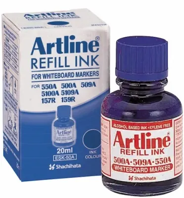 ARTLINE BEYAZ TAHTA KALEMİ MÜREKKEBİ 20 ML MAVİ A-ESK-50A BLUE