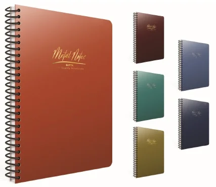 GIPTA DEFTER METAL NOTES 17X24 SPİRALLİ PP KAPAK 80 YP. KARELİ 4474