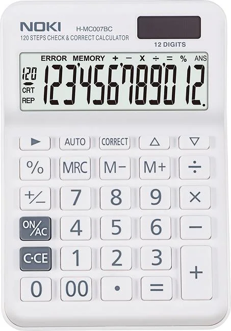NOKİ HESAP MAKİNESİ 12 HANE H-MC007BC BEYAZ