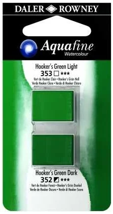 DALER ROWNEY SULU BOYA TABLET H/P SET 15 131017015 HOOKERS GREEN LIGHT/HOOKERS GREEN DARK