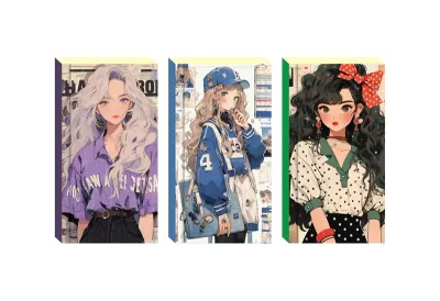 LİLAMOR ANIME DEFTER 7,5X14 96 SYF.60'LI (6 ASS.) LLM-DF0714-AN01