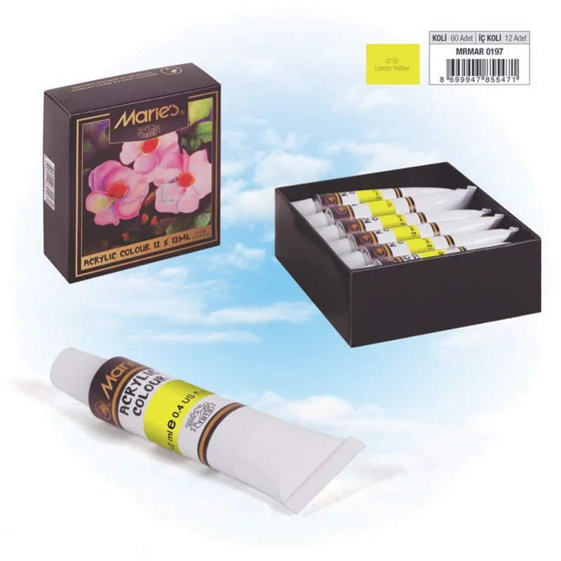 MARIES AKRİLİK BOYA 12 ML 215 LEMON YELLOW