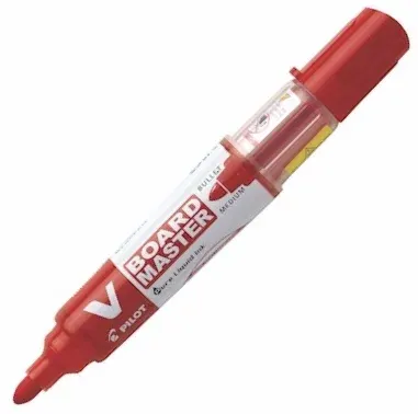 PILOT BEYAZ TAHTA KALEMİ V-BOARD MASTER KIRMIZI WBMA-VBM-M-R-BG