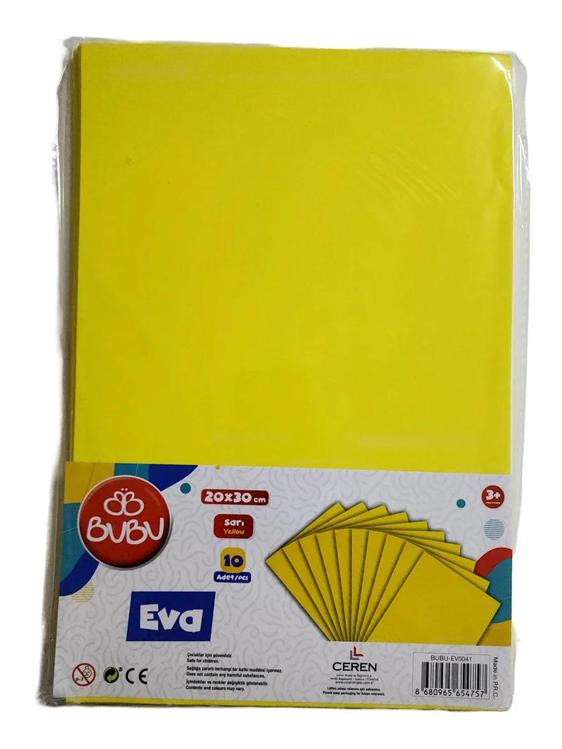 BU-BU A4 EVA 10'LU SARI BUBU-EV0041