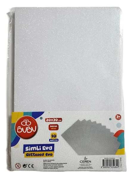 BU-BU A4 SİMLİ EVA 10'LU BEYAZ BUBU-EV0050
