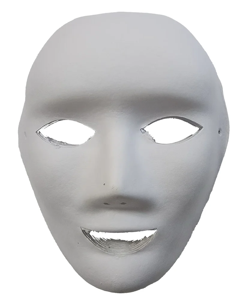 BU-BU MASKE İNSAN YÜZÜ 12'Lİ (3028) BUBU-MSK003