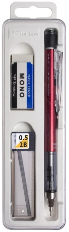 TOMBOW VERSATİL KALEM MONO GRAPH OKUL SETİ 0.5 KIRMIZI KUTULU T-SH-MG 31.K3