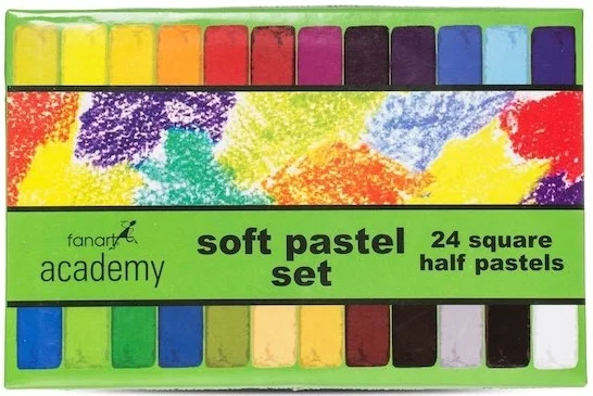 FANART ACADEMY TOZ PASTEL SETİ 24 RENK YARIM BOY F-4000.S24