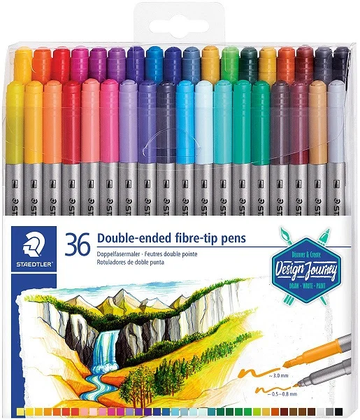 STAEDTLER KEÇELİ KALEM ÇİFT TARAFLI  36 LI 3200 TB36