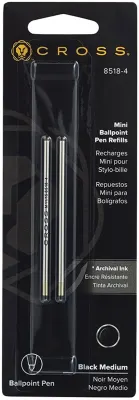 CROSS ROLLER KALEM  REFİLİ TECH3 MEDIUM SİYAH 2 Lİ 8518-4