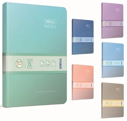 GIPTA DEFTER THEBOOK PASTELS 14x20 İPLİK DİKİŞLİ SERT KAPAK 120 YP. DÜZ 3314