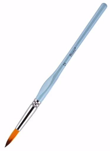 BRONS SULU-AKRİLİK BOYA FIRÇASI 123 SERİSİ ÜÇGEN SAP NO:12 ASKILI BLS. BR-2038
