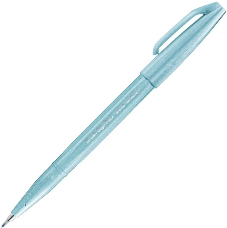PENTEL İMZA KALEMİ SING PEN BRUSH SES15C TURKUAZ Y SES15C-S2X
