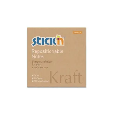 GIPTA YAPIŞKANLI NOT KAĞIDI 76x76 KRAFT NOTES 100 YP. 2163900